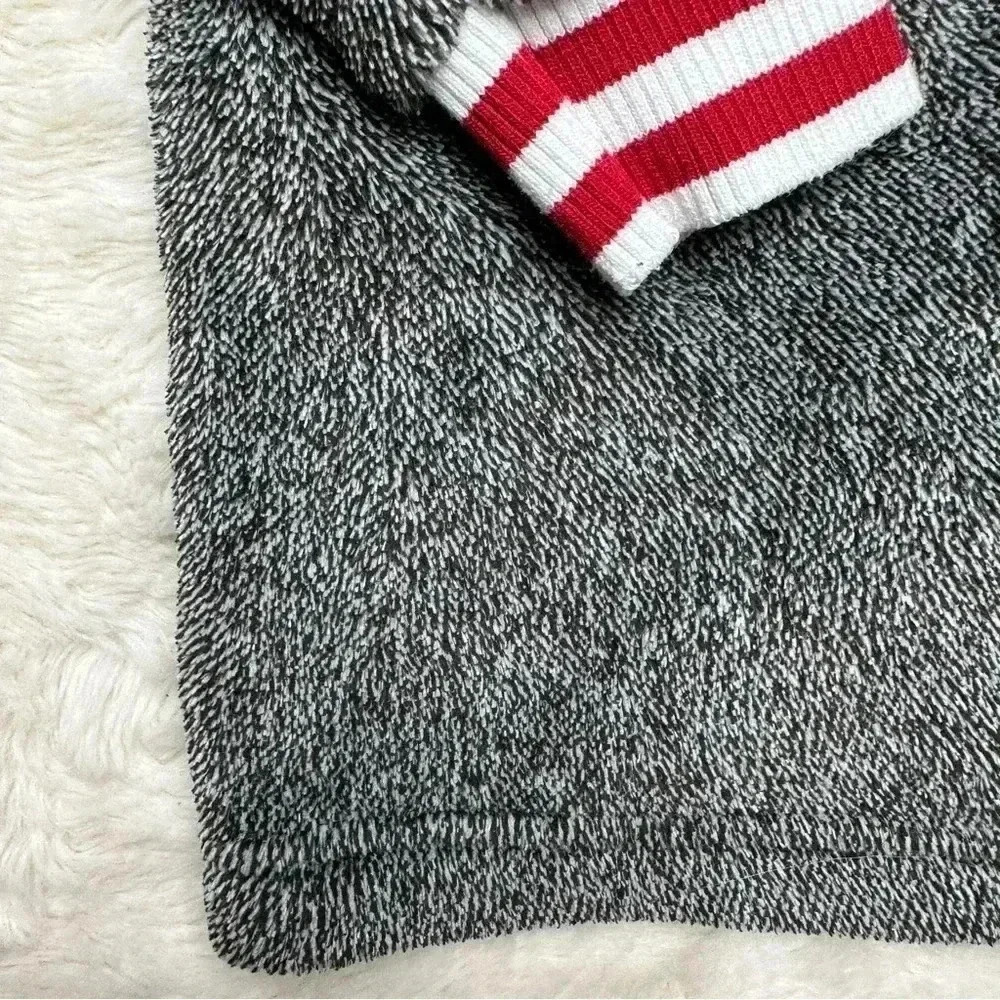 Canadiana Bathrobe Tie Waist Hooded Charcoal Grey Size 3T - Picture 14 of 16